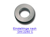 zu den Einstellringen nach DIN 2250 C