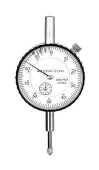 004-053 Analoge Messuhr, Hub 0-5mm - Ablesung 0,001 - Zifferblatt Ø58